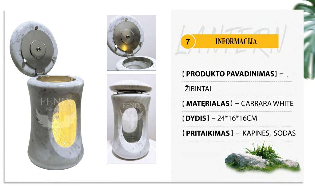 Žvakidės kapams internetu - Fenixpaminklai.lt